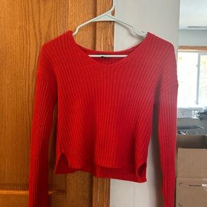 Wild Fable Vibrant Red Knit Top